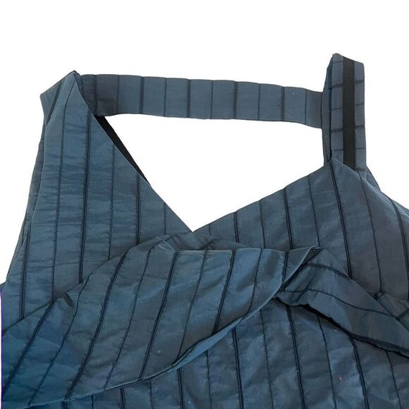 Asymmetrical Blue Sleeveless Tank Top - Picture 4 of 10